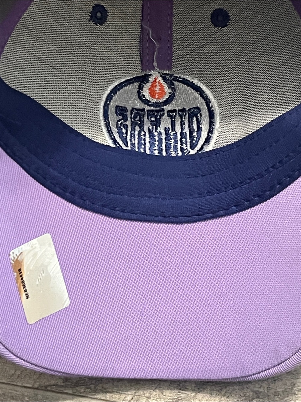 NHL Reebok Blue White Gray Trucker Hat with Orange Accent - Picture 8 of 12